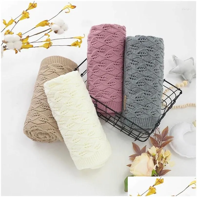 Blankets Baby For Boys Girls Super Soft Toddler Infant Bedding Quilt Bed Fashion Knitted Born Muslin Swaddle Wrapper