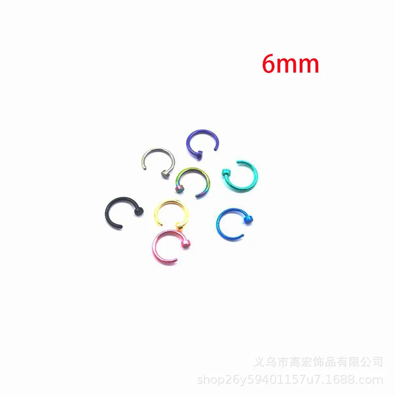 Nose Rings & Studs Fashion Stainless Steel Horseshoe Fake Ring C Clip Lip Piercing Stud Hoop For Women Men Barbell Drop Delivery Je J Dhizo