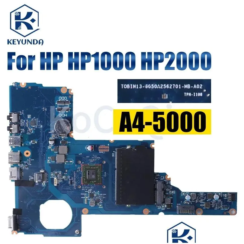 Motherboard 6050A2562701 For HP HP1000 HP2000 Notebook Mainboard EM2100 AM5000 AMD CPU Laptop Motherboard