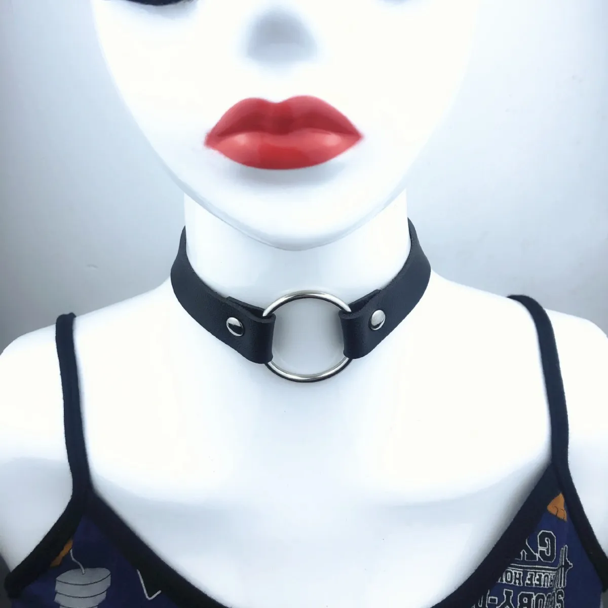 Chokers Gothic Black Spiked Punk Choker Collar Spikes Rivets Studded Chocker Necklace For Women Men Bondage Cosplay Goth Je Dhgarden Dhrwv