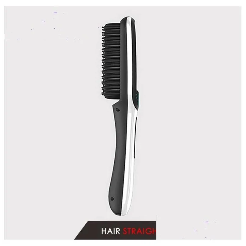 electric anion hair straighter comb brush hairdressing styling tool fast smoothly hair salon care straightener iron home use