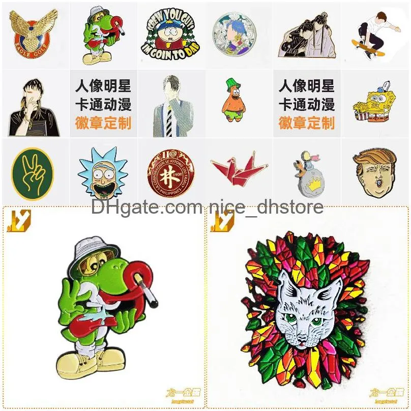 Pins, Brooches Pins Hat For Metal Decoration Accessories Vintage Style Suitable On Hats Drop Delivery Jewelry Dh6Hr