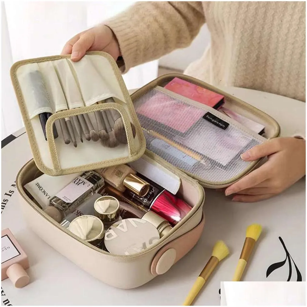 Cosmetic Storage With Large Capacity Portable Instagram Bag, Waterproof And High Appearance Travel Makeup Bag 168564