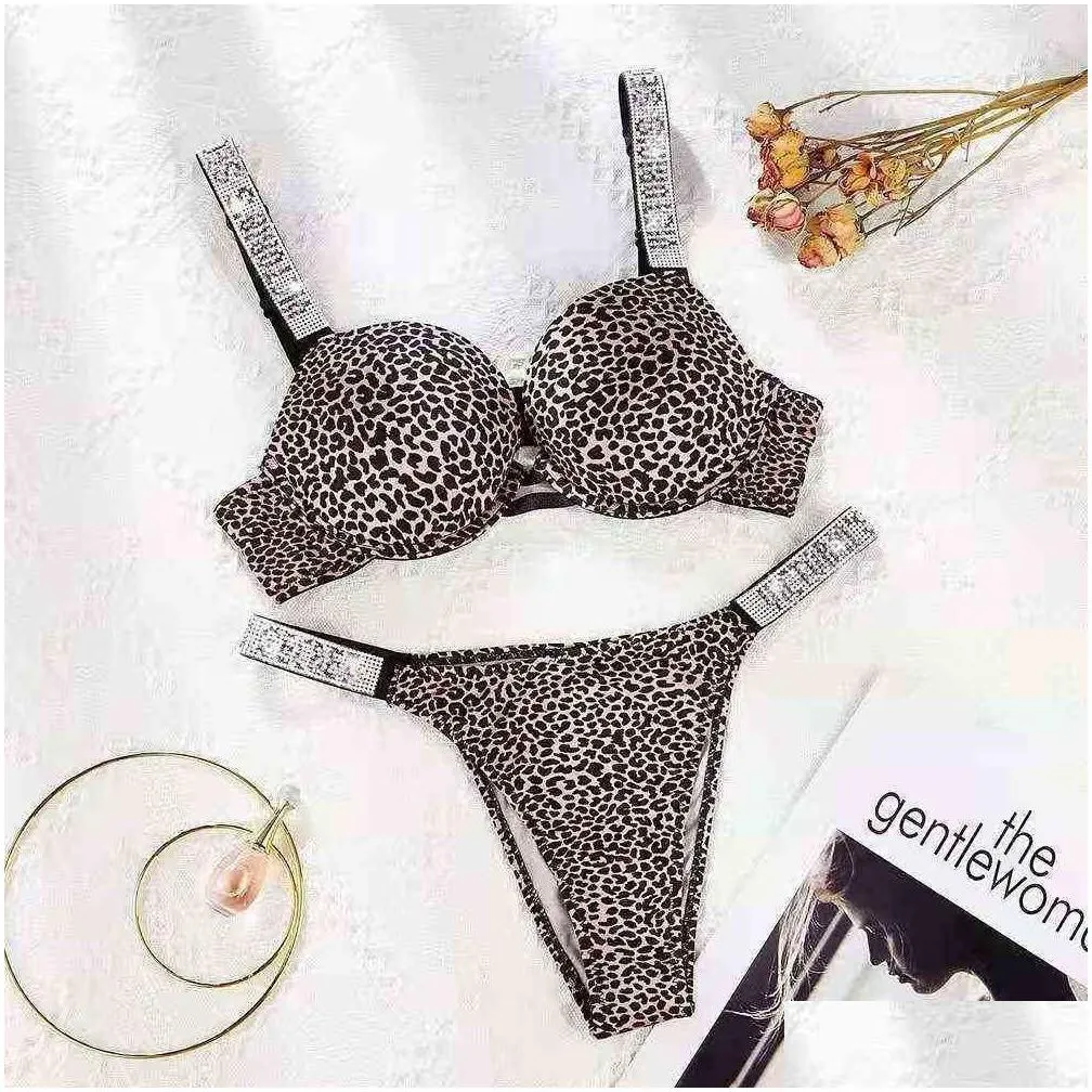 fashion luxury designer sexy bra sets girl smooth breathable underwear set adjustable female diamond womens vs briefs Bras 888ess