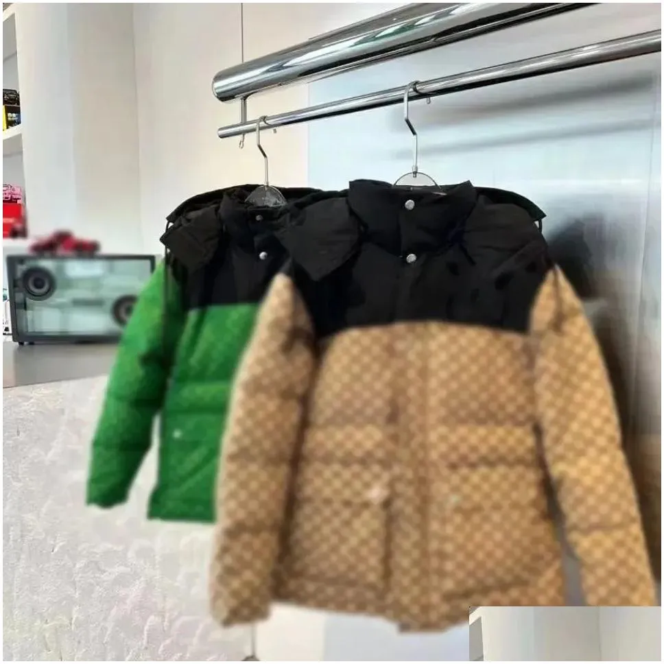Men`s jackets khaki puffer jacket ladies hooded black down luxury casual outdoor Women winter thickened thermal brown designer coat joint style jacket clothing