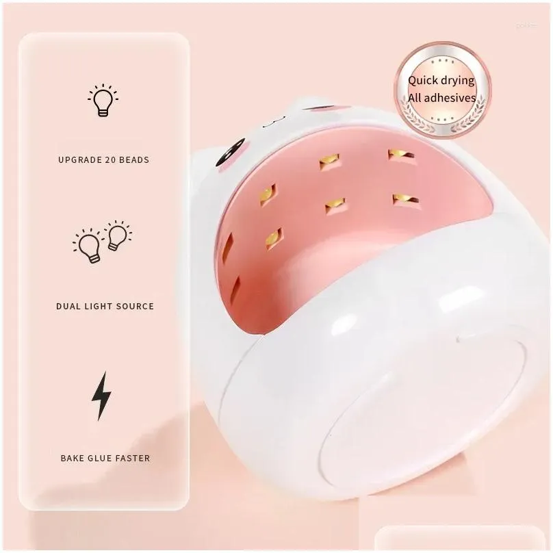 Nail Dryers 1Pcs Kawaii Cat Lamp Dryer Big Power Fast Curing Gel Professional Drying Tools Machine