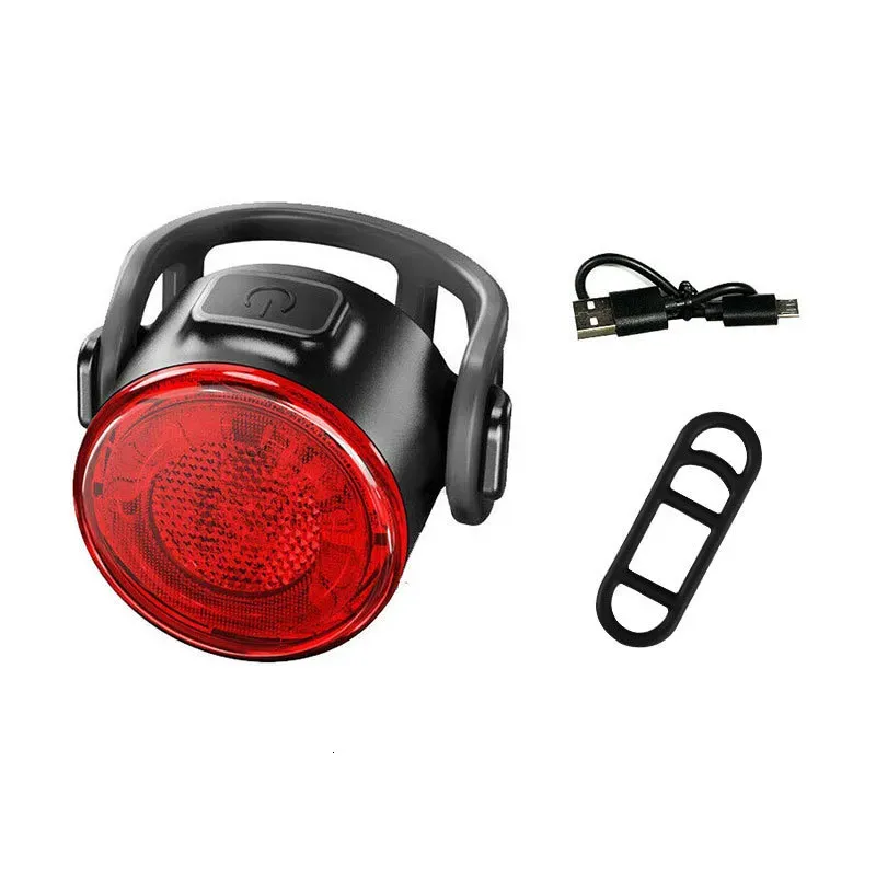 Bike Lights RedWhite USB Rechargeable Cycling Taillight Front Bicycle Lamp 6 Modes Warning Rear Light Safety Night Riding 230525