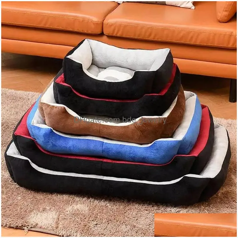 tees super dog bed winter pet sofa plus size soft pets dog beds cat beds winter waterproof bottom warm cozy house mat for dog