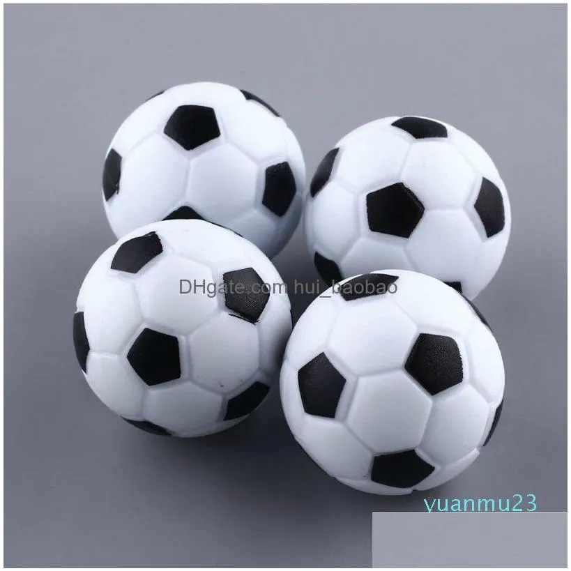  -fun plastic 4pcs 32mm soccer table foosball football fussball indoor blackaddwhite sports toys entertainment party