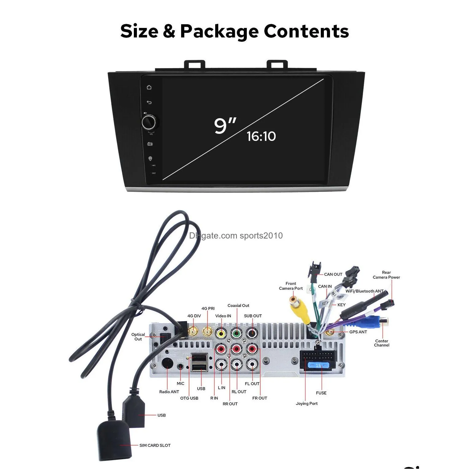 Gps Car & Accessories 8Add128Gb For - Subaru Outback Legacy 9 Android 12 Radio Plug Play Drop Delivery Automobiles Motorcycles Auto El Dh6Ew