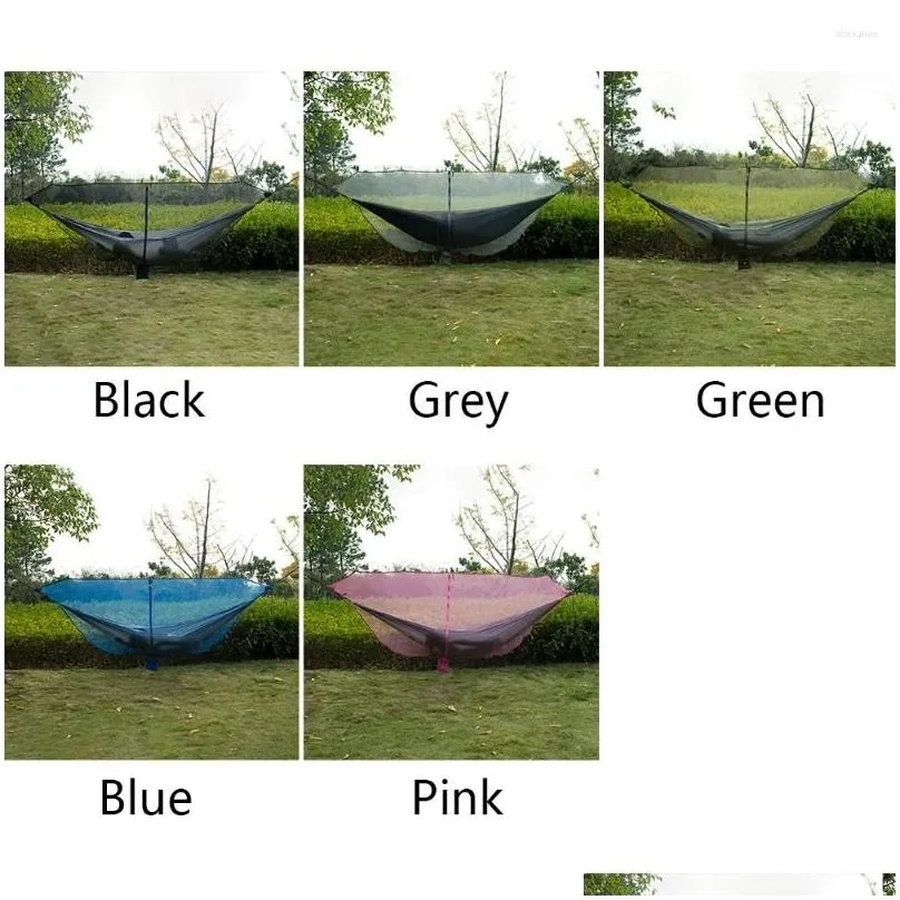 Camp Furniture Outdoor Double Zipper Separating Lightweight Hook Bug Mosquito Camping Hammock Net Accessories Single Hiking Dual Sided