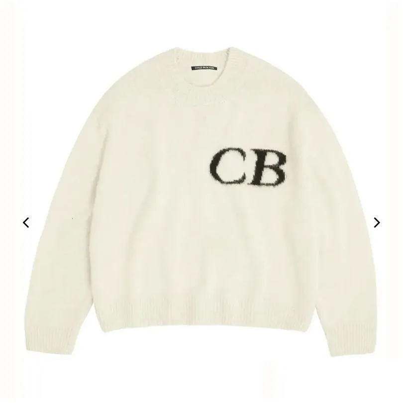 cole buxton Men`s Sweaters 2023 CB Latter Knit Jacquard Cole Buxton Sweater Men Women Quality Loose Sweatshirts Clothing 230823