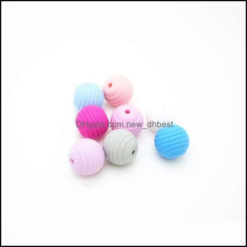 Other Strip Loose Beads Sile Chew Bead For Jewelry Making Food Grade Bpa Teething Accessories Diy Nursing Necklace Pendant D Dhgarden Dhmw0