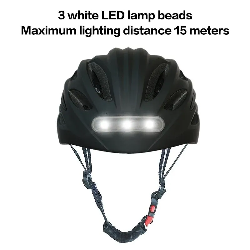 Cycling Helmets LED Lamp Bicycle Helmet With Tail Light Intergrallymolded Outdoor Sport Riding Motorcycle Bike Equipment 230525