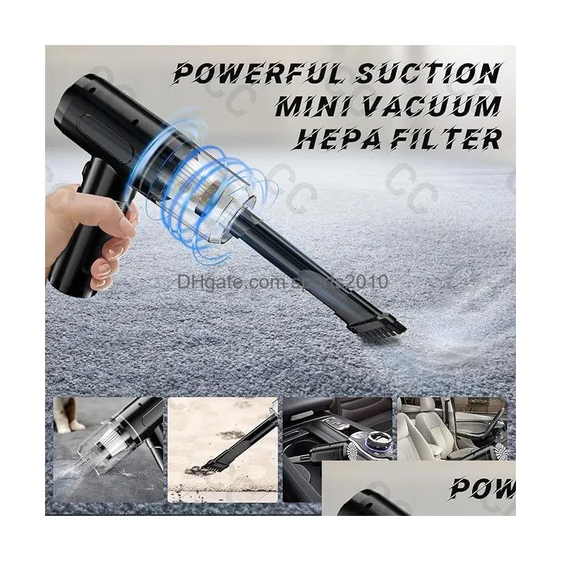 Car Vacuum Cleaner Wireless Hand-Held Drop Delivery Automobiles Motorcycles Auto Electronics Electrical Appliances Dh6Ny