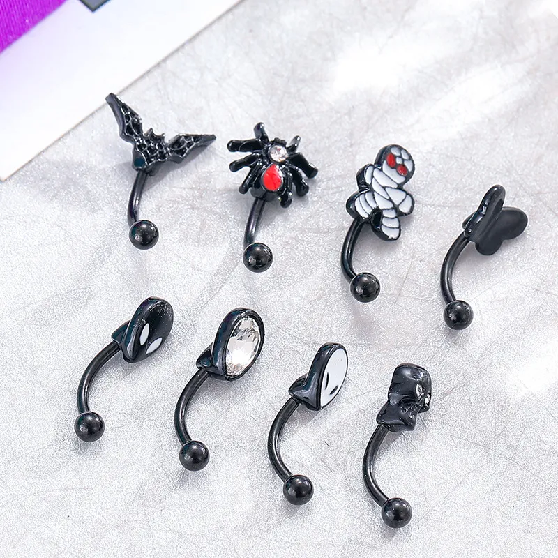 Nose Rings & Studs Jewelry Surgical Steel Septum Clicker Ring Punk Women Men Zircon Hoop Body Ps0894 Drop Delivery Otn1C