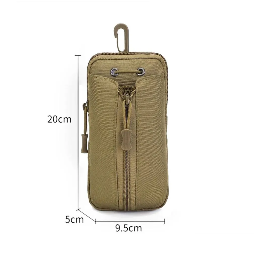 Bags Molle Pouch Waist Bag Portable Mobile Phone Water Bottle Pocket for Outdoor Travel Hiking Hunting Multifunctional Gear Organizer
