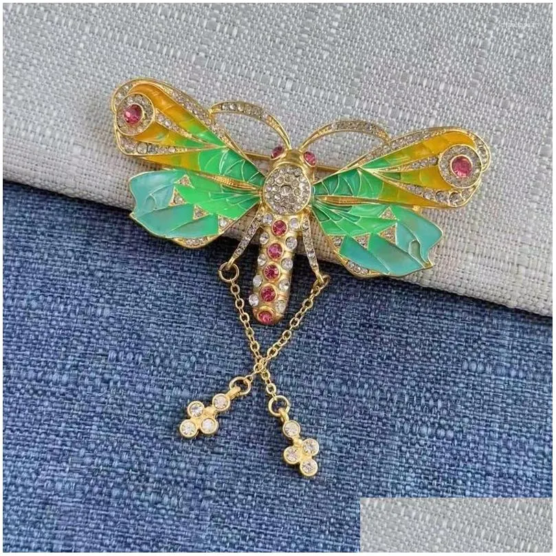 Brooches Vintage High Touch Butterfly Color Fashion Brooch