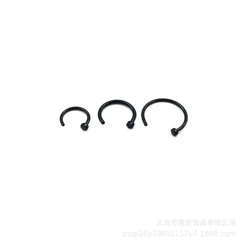 Nose Rings Studs Fashion Stainless Steel Horseshoe Fake Ring C Clip Lip Piercing Stud Hoop For Women Men Barbell Drop Delivery Je J Otvaf