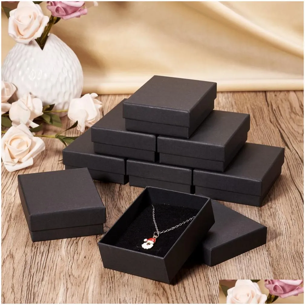 jewelry boxes pandahall cardboard jewelry box set gift boxes for earrings ring necklace packing jewelry organizer display boxes 9x7x3cm 12pcs