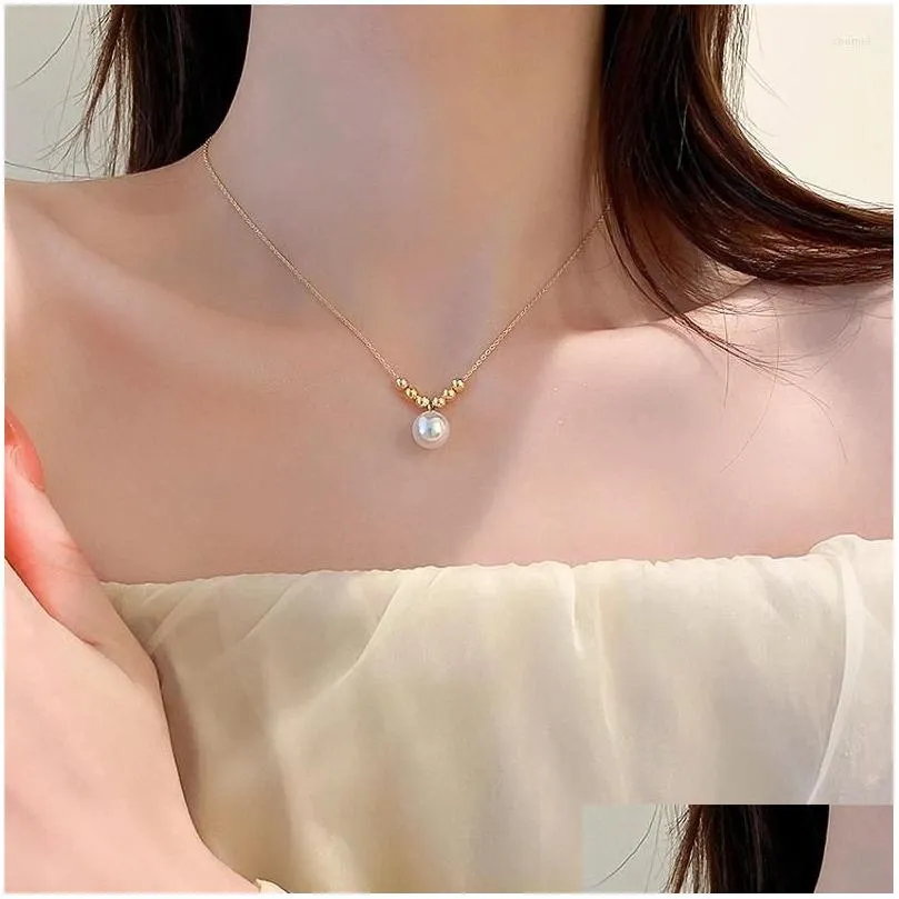Choker Vintage Pearl Necklaces For Women Fashion Double Layer Chain Small Love Heart Pendant Necklace Wedding Party Jewelry Gift