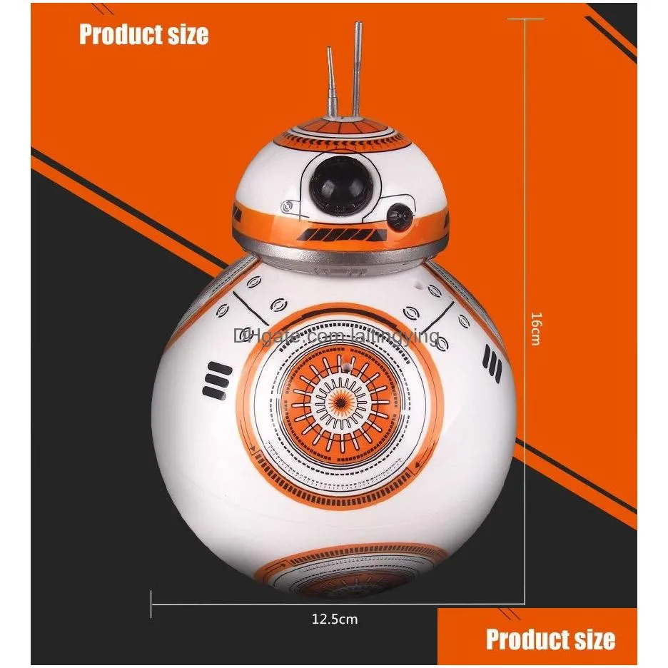 funny toy space war minifig bb8 figure model smart robot toy dance spinning ball light toy kid robot star devastator for boy cartoon robot toy model figure kids