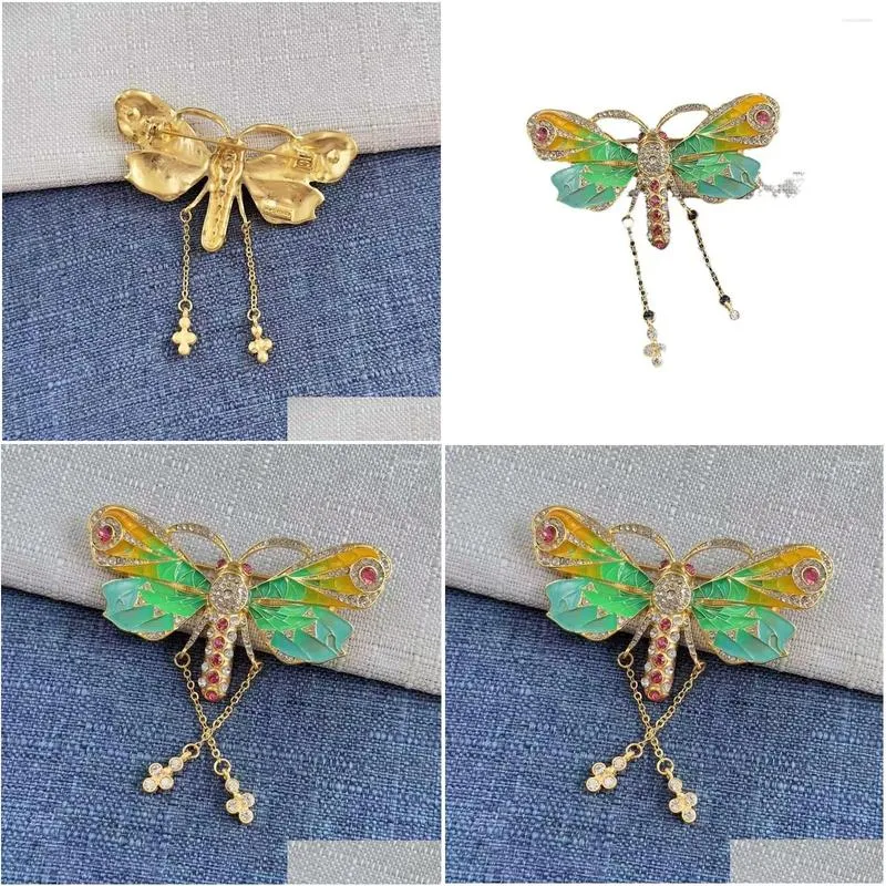 Brooches Vintage High Touch Butterfly Color Fashion Brooch