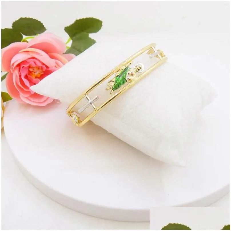 Bangle Elegant Minimalist Fashionable Women`s St. Jude San Judas Decorative Bracelet Religious Jewelry