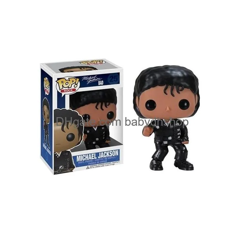 funko  beat it michael music star pvc action figure collection model children toys for kids birthday gift c1118