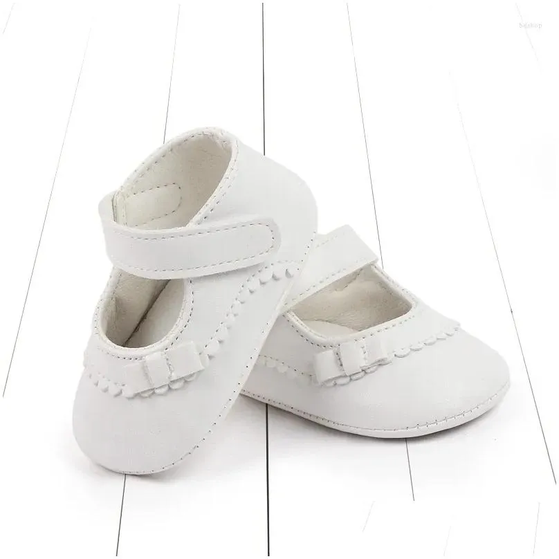 First Walkers Baby Girl Shoes Soft PU Mary Jane Casual Walking Indoor Prewalking Birthday Gift For 0-1 Years 2024 Fashion