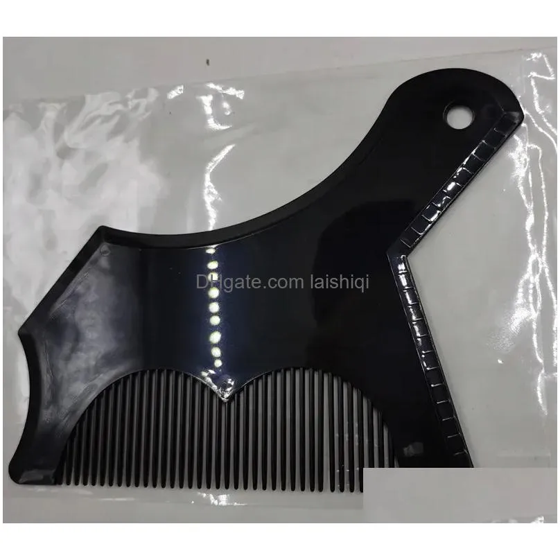 1pc men beard styling template stencil beard comb for men lightweight and flexible fits all-in-one tool beard shaping tool