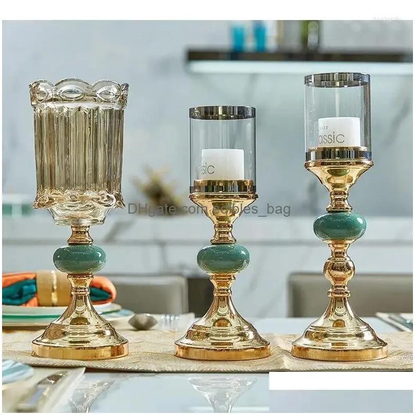 candle holders alloy candelabras home decor restaurant romantic dinner candles holder ornament candlestick wedding decorations