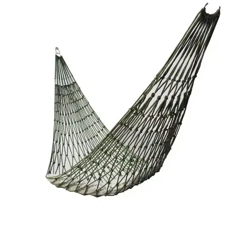 Camp Furniture Green Portable Outdoor Sport Hammock Camping Mesh Net For Garden Beach Yard Travel Swing Hanging Bed