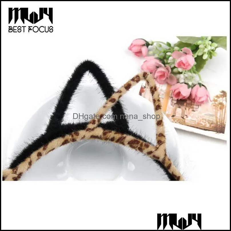 Headbands Stylish Women Girls Furry Cat Ears Headband Devil Head Hoop Fine Hair Ornaments Accessories Headwear Y Band Drop Dhgarden Dhcaa