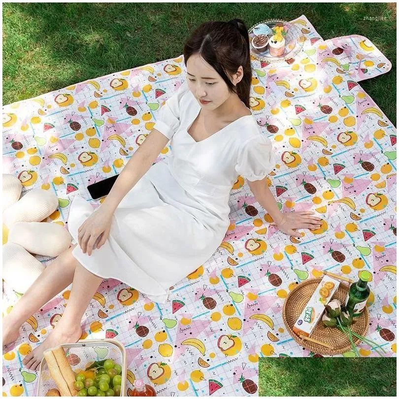 Camp Furniture Camping Mat Spring Summer Picnic Wear-resistant Waterproof Blanket Thickened Upgrade Portable Storage Outdoor Lawn