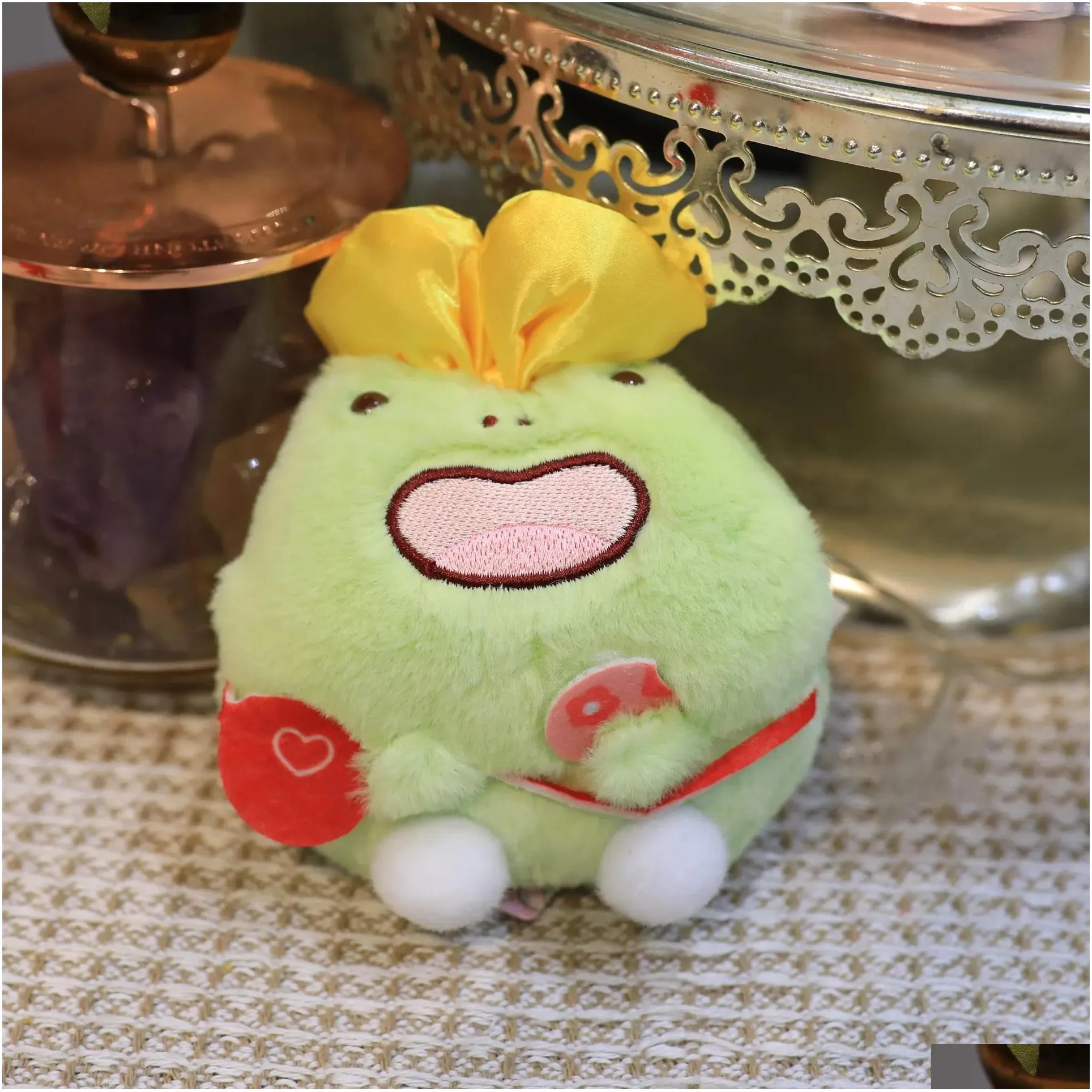  up Cute 4-inch Milk Tea Chicken Wallet 10CM Keychain Doll Machine Grab Machine Doll Plush Toy Birthday Gift Holiday Gift