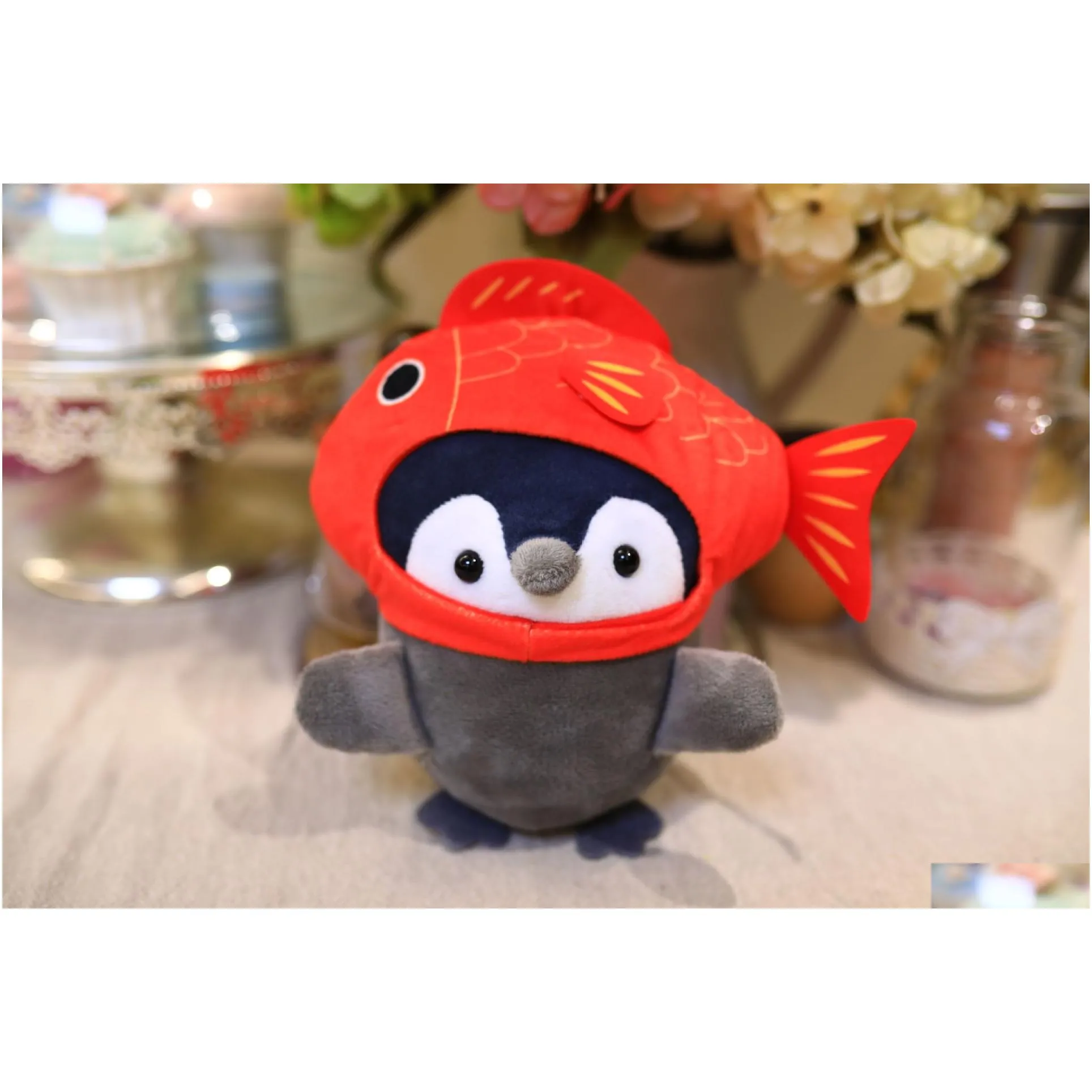 Cute Penguin 20CM Doll New Scratchy Doll Toy Company Night Market Stall Gift 8-inch 7-inch Gift Christmas Keychain