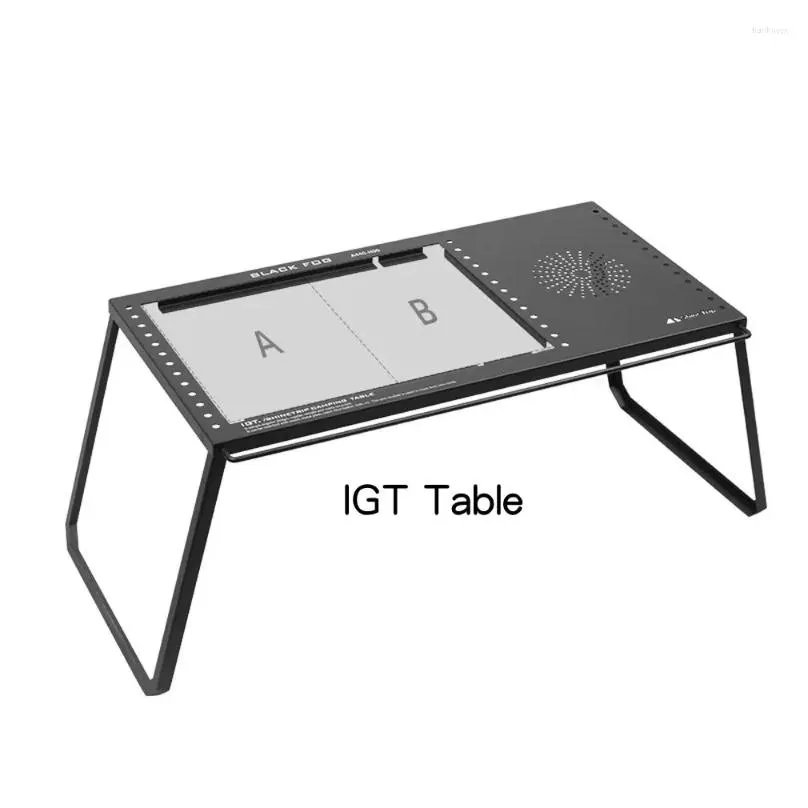 Camp Furniture Portable Camping Carbon Steel Table Unit Board Combination Folding Outdoor Picnic Dinner Desk Fishing Barbecue