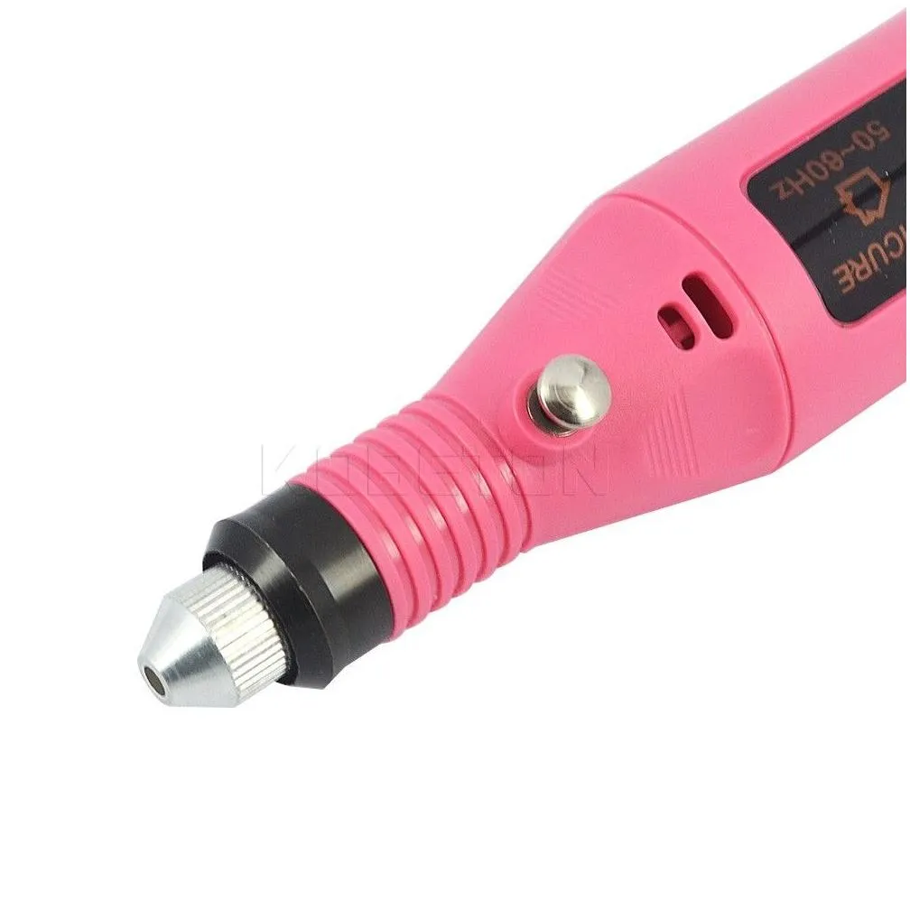 Fashionable Electric Nail Drill Pen Shape Grinding Polisher Machine Manicure Care Carving Pedicure Wood Sticks Nail Art Tool