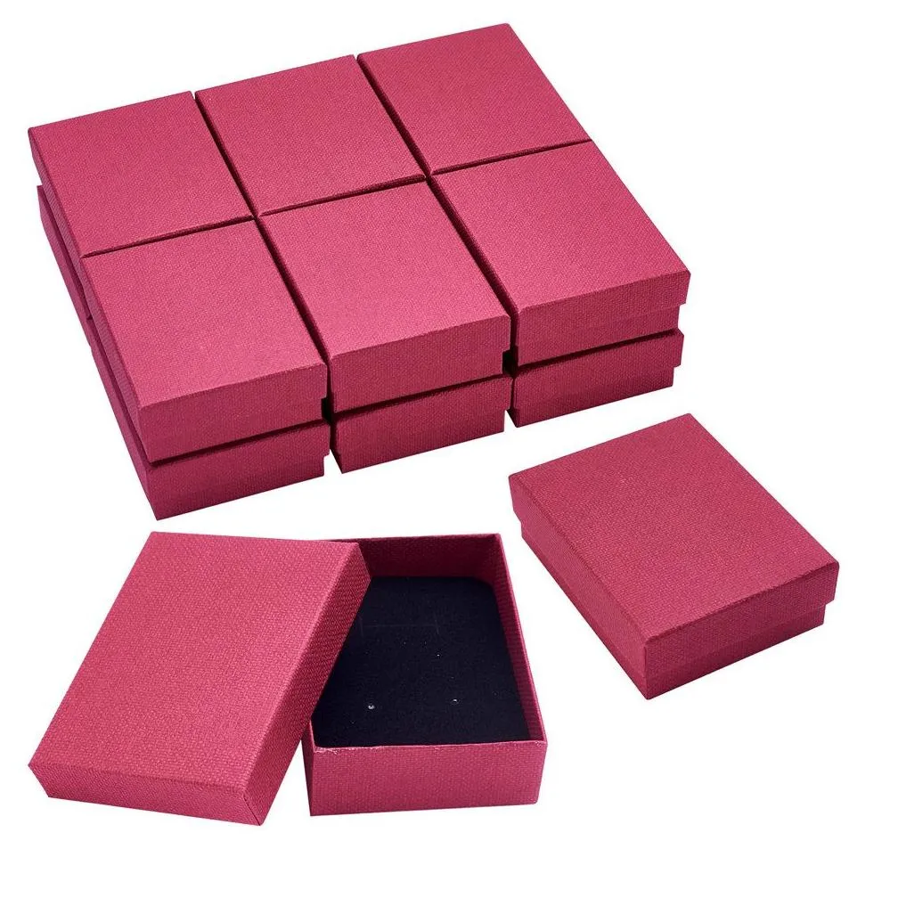 jewelry boxes pandahall cardboard jewelry box set gift boxes for earrings ring necklace packing jewelry organizer display boxes 9x7x3cm 12pcs