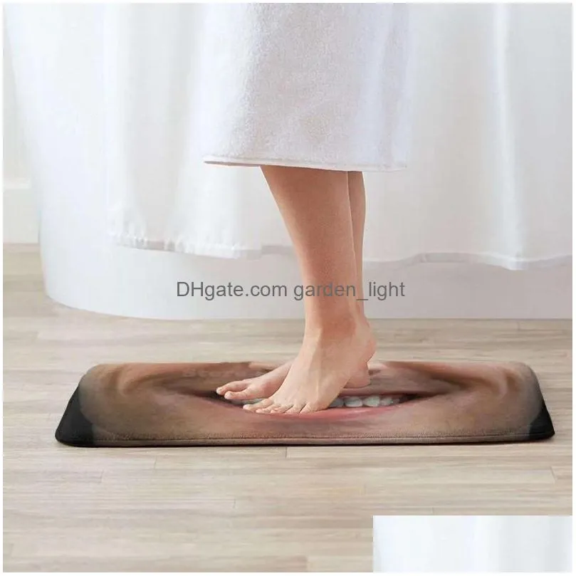 carpets e nuel smile portrait face 3d soft non-slip mat rug carpet foot pad french france political politician patriotic