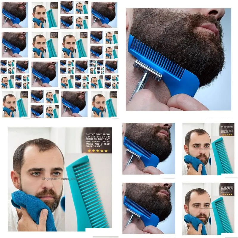 Hair Trimmer Beard Bro S Sha Styling Man Gentleman Trim Template Cut Molding Clipper Modelling2264008 Drop Delivery Products Care Tool Dhwa5