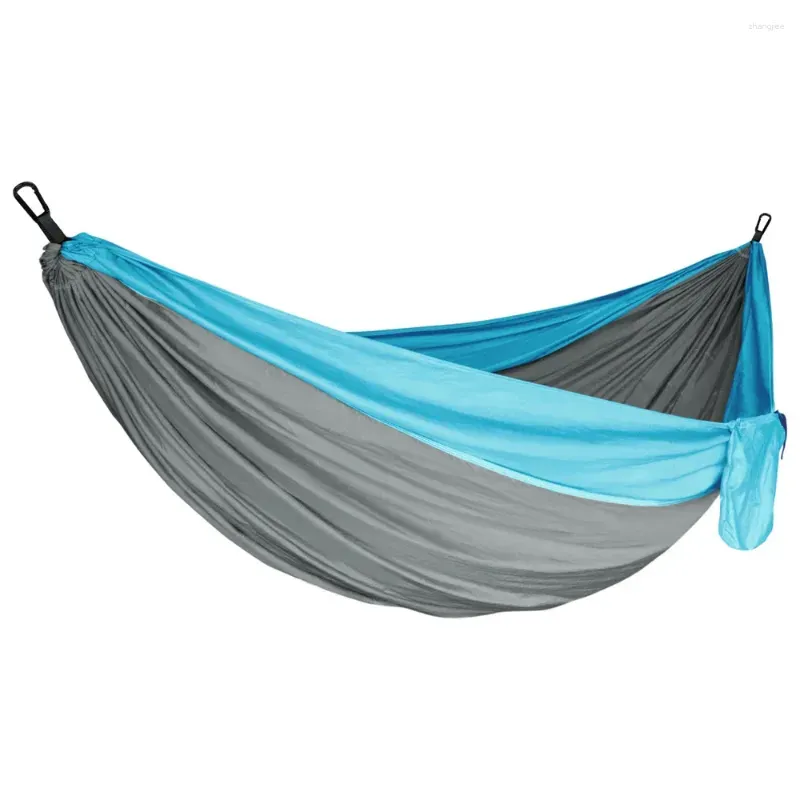 Camp Furniture High-equipped Hammock With Ring Strap Single And Double 270 140CM210T Nylon Parachute Cloth Portable