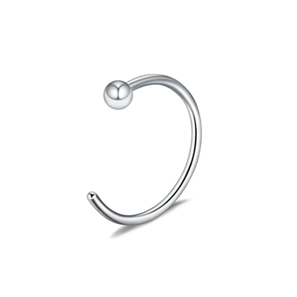 Nose Rings Studs Fashion Stainless Steel Horseshoe Fake Ring C Clip Lip Piercing Stud Hoop For Women Men Barbell Drop Delivery Je J Otomc