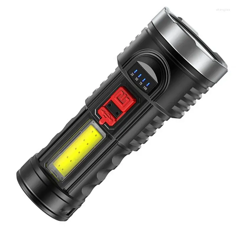 Portable Lanterns Ultra Powerful LED Torch Light Rechargeable Side 6LED Outdoor For Camping