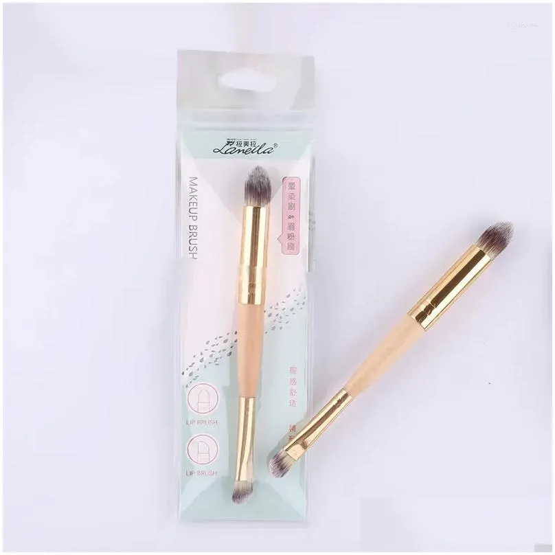 Makeup Brushes Single Double Head Brush Loose Powder Eyebrow Concealer Beauty Tools