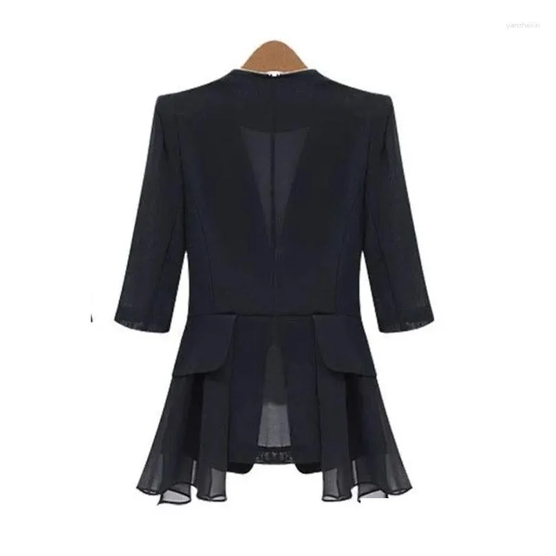 Women`s Suits Blazer Jacket 2024 Summer Korean Three-Quarter Sleeve Thin Sun Protection Suit Coat Female Casual Ladies Blazers Tops