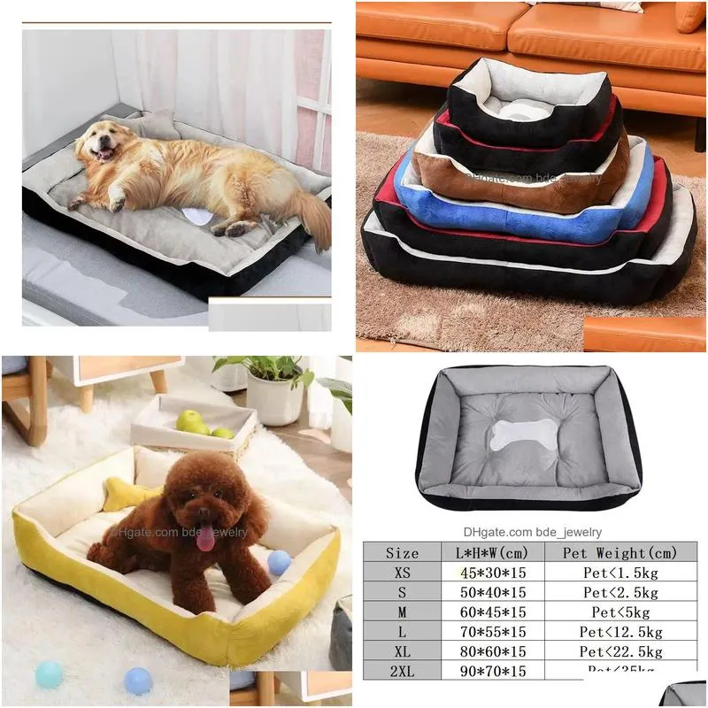 tees super dog bed winter pet sofa plus size soft pets dog beds cat beds winter waterproof bottom warm cozy house mat for dog