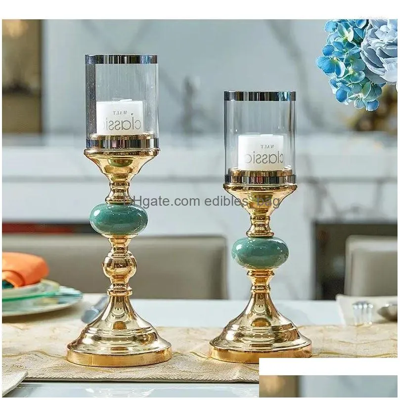 candle holders alloy candelabras home decor restaurant romantic dinner candles holder ornament candlestick wedding decorations