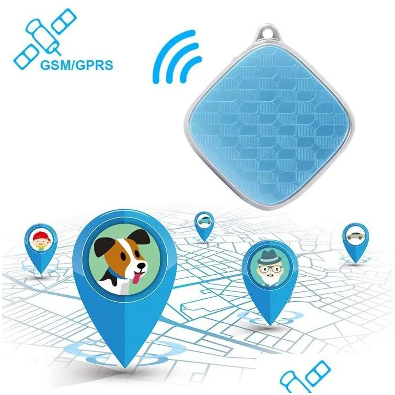 mini pets gps tracker gsm/gprs real time locator dual purpose waterproof tracking devices for kids children pets cats vehicles